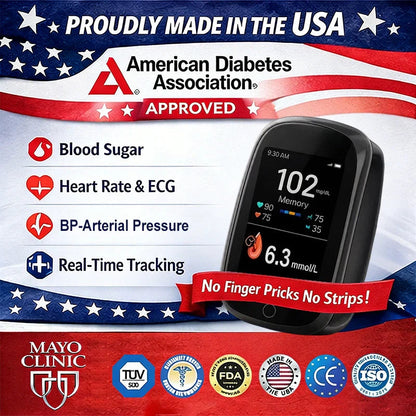 FDA-Registered & Mayo Clinic Recommended. Painless Non-Invasive Glucose Monitor. Made in USA